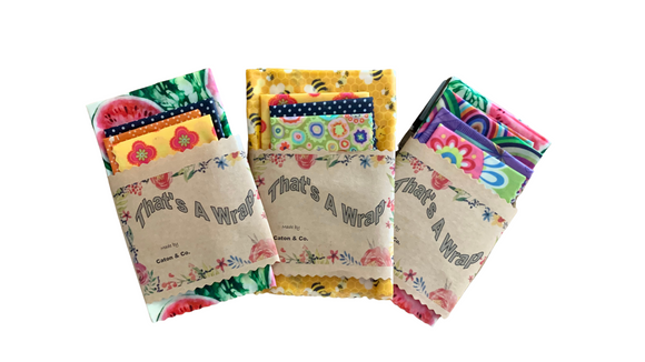 Beeswax wraps - 4 pack